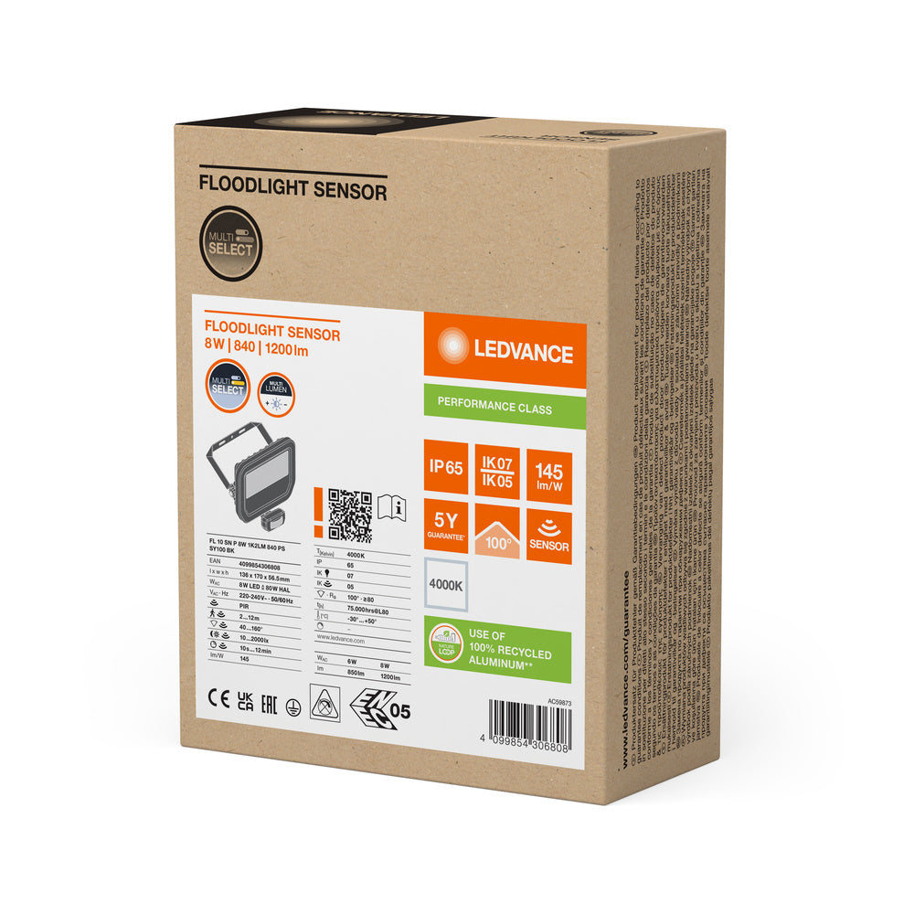 LED reflektor 8W IP65 4000K 100° – vonkajšie LED svietidlo LEDVANCE