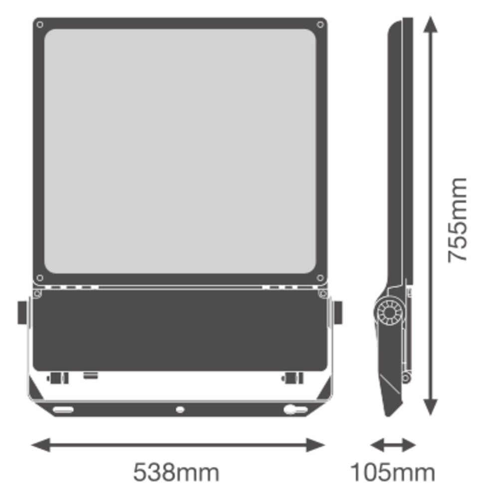 LED reflektor 450W IP66 3000K 20° – vonkajšie LED svietidlo LEDVANCE