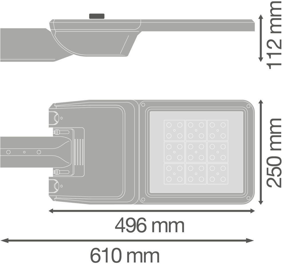 LED pouličné osvetlenie 58W IP66 4000K 25° – pouličné LED svietidlo LEDVANCE