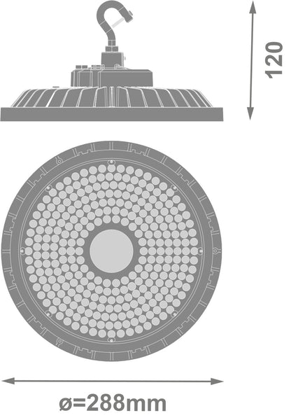 LED High Bay 195W IP66 5700K 60° – priemyselné LED svietidlo LEDVANCE