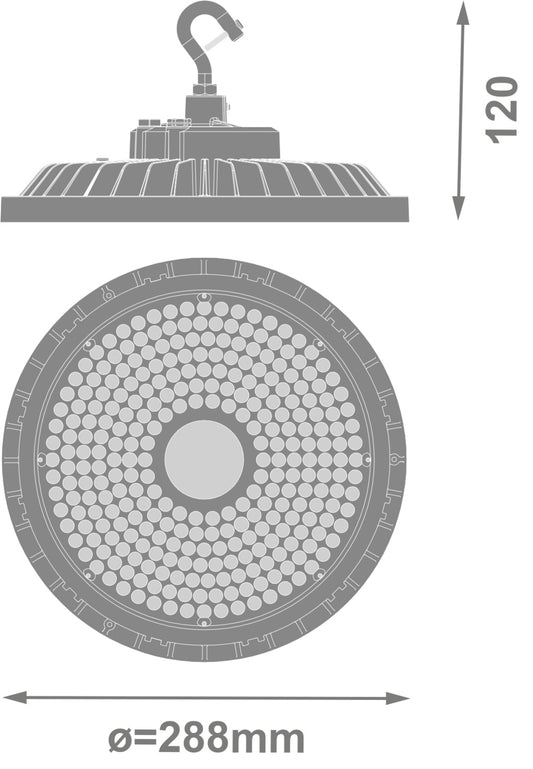 LED High Bay 195W IP66 4000K 60° – priemyselné LED svietidlo LEDVANCE