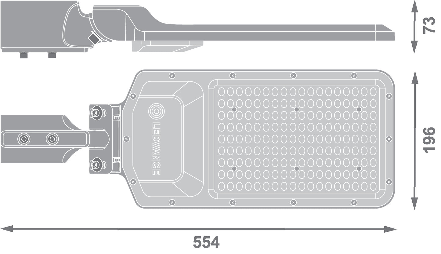 LED pouličné osvetlenie 100W IP65 3000K 155° – pouličné LED svietidlo LEDVANCE