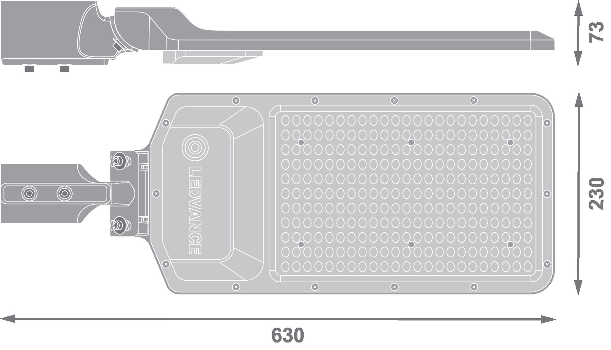 LED pouličné osvetlenie 150W IP65 6500K 155° – pouličné LED svietidlo LEDVANCE