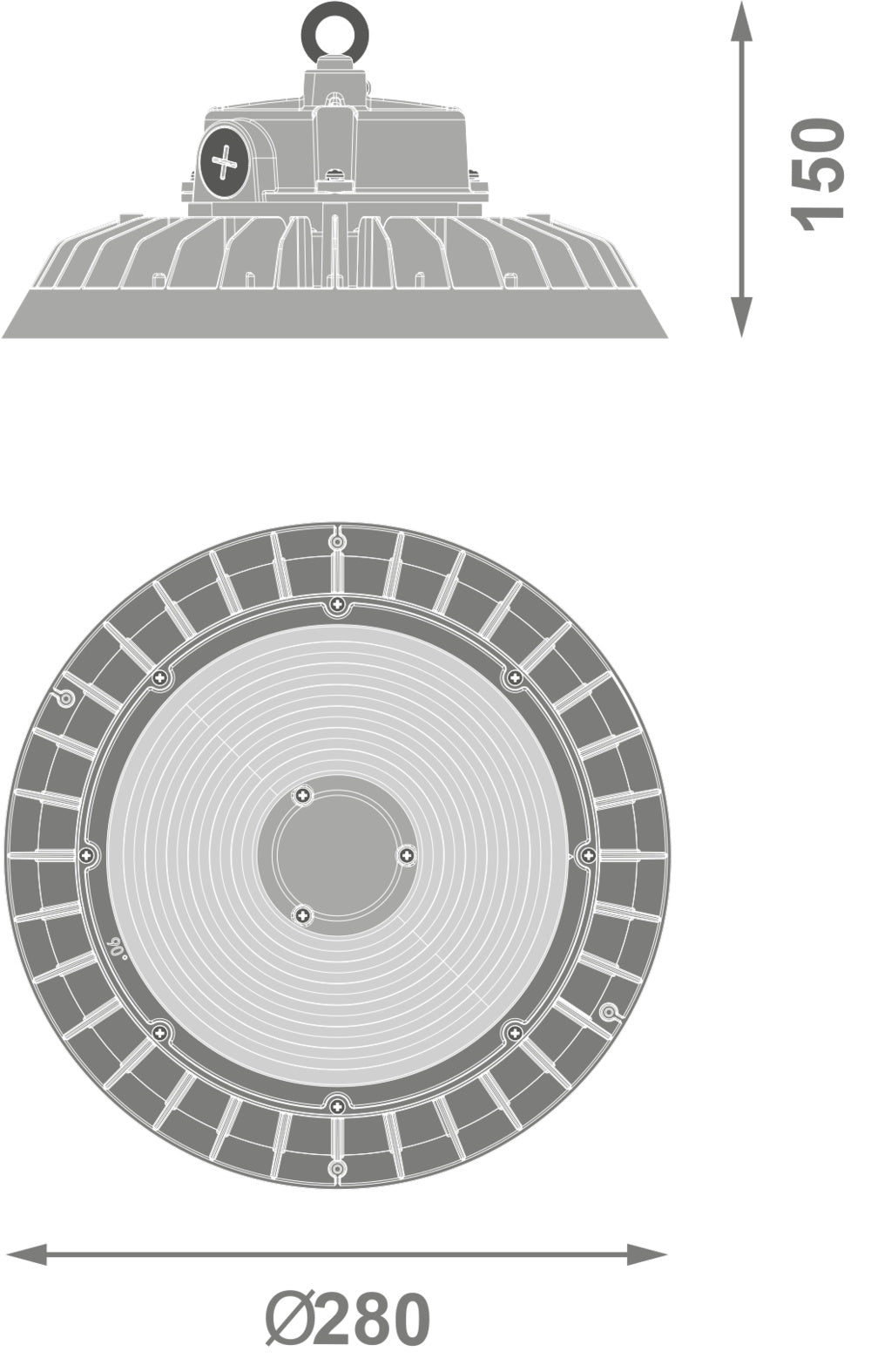 LED High Bay 200W IP65 4000K 60° – priemyselné LED svietidlo LEDVANCE