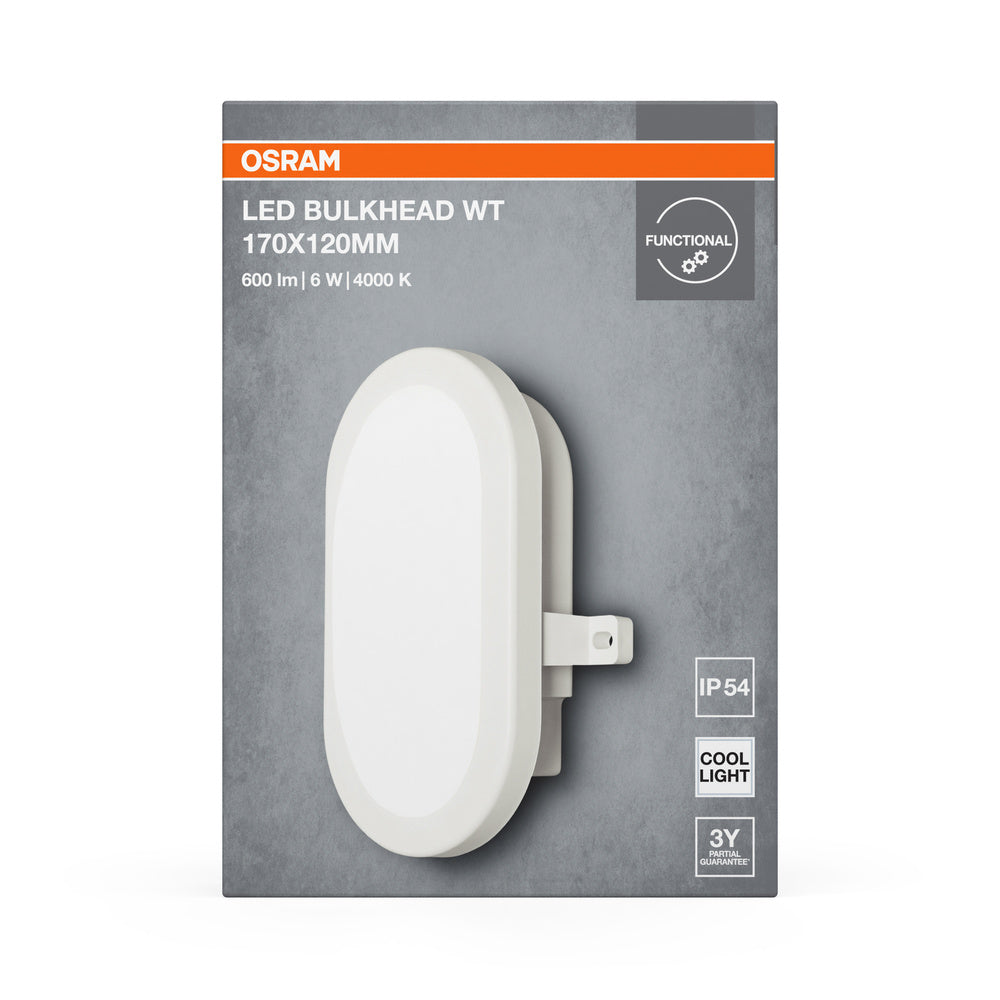 LED nástenné svietidlo 6W IP54 4000K 120° – nástenné LED svietidlo OSRAM