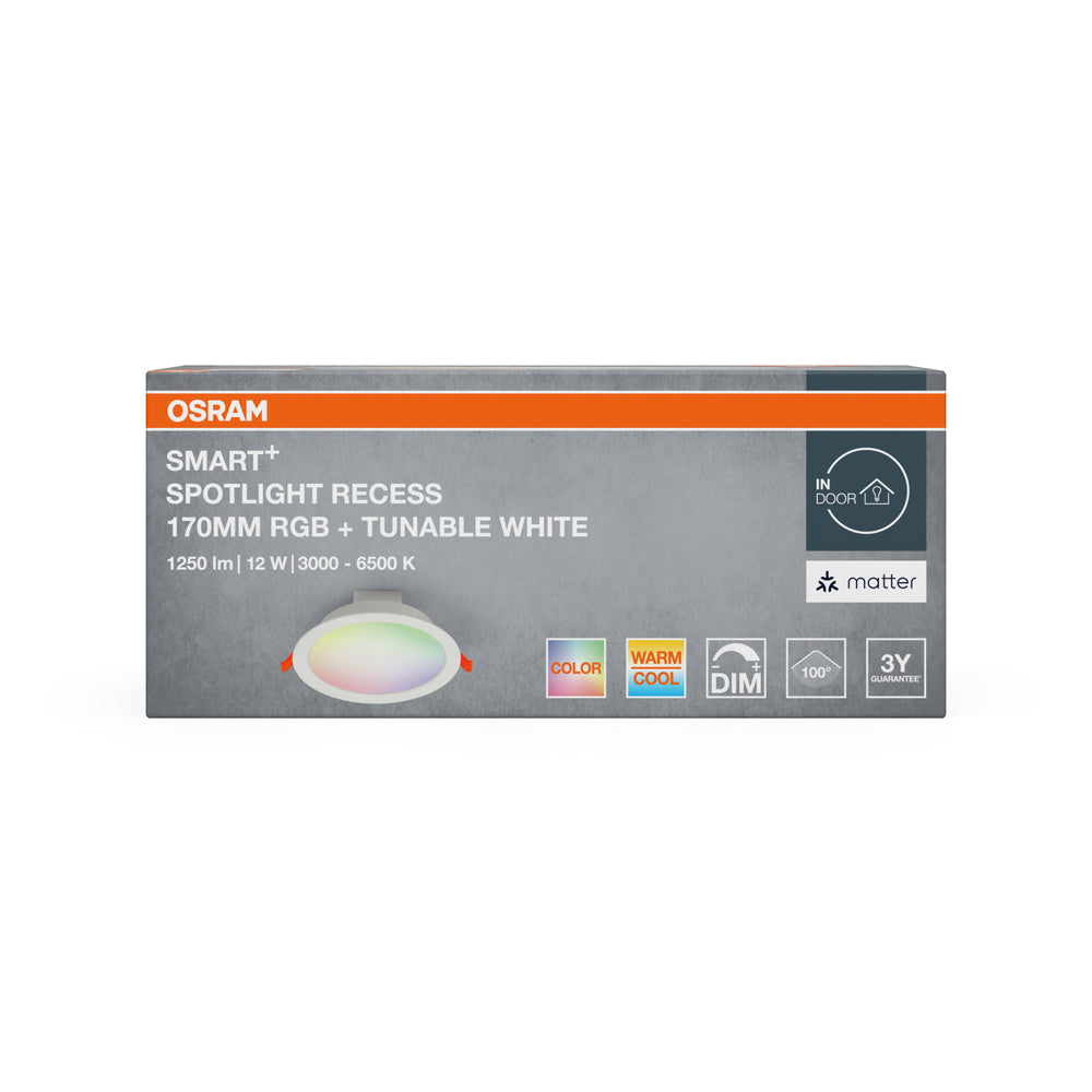 LED downlight 12W IP20 6500K 110° – zápustné LED svietidlo OSRAM