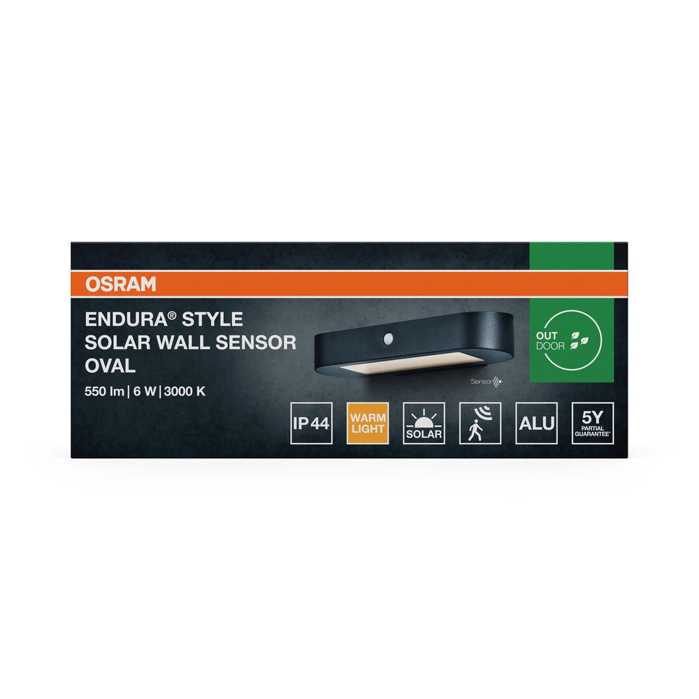 LED nástenné svietidlo 6W IP44 3000K 120° – nástenné LED svietidlo OSRAM