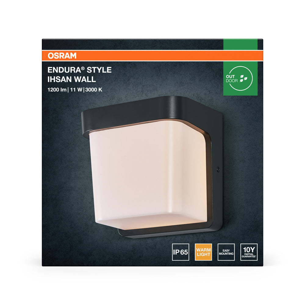 LED nástenné svietidlo 11W IP65 3000K 205° – nástenné LED svietidlo OSRAM
