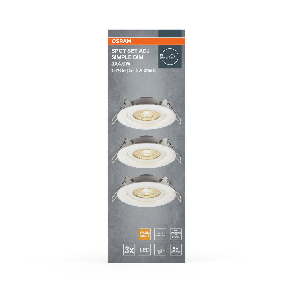 LED stropné svietidlo 4.90W IP20 2700K 110° – stropné LED svietidlo OSRAM
