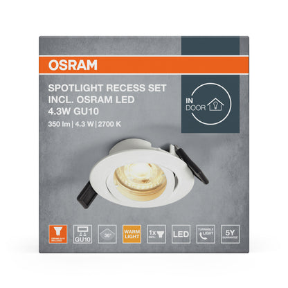 LED downlight 4.30W IP20 2700K 36° – zápustné LED svietidlo OSRAM