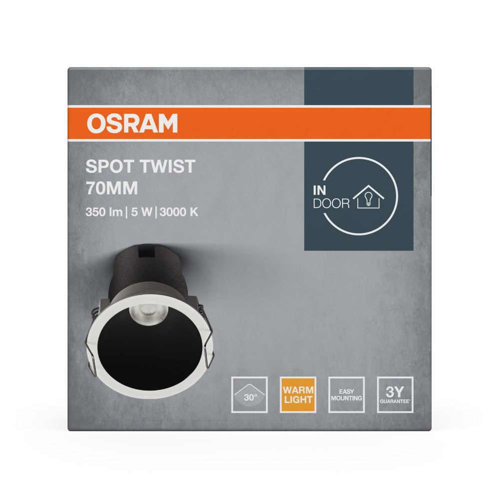 LED stropné svietidlo 5W IP20 3000K 30° – stropné LED svietidlo OSRAM