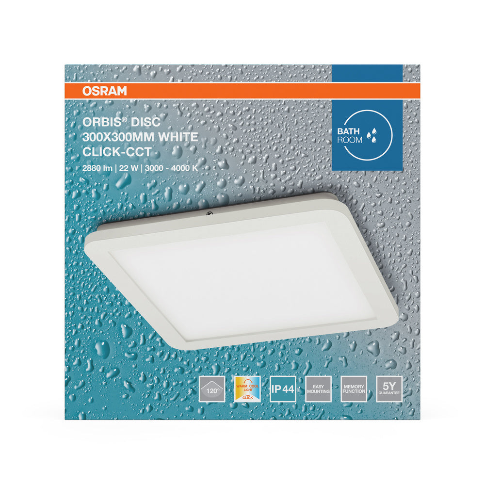 LED stropné svietidlo 22W IP44 4000K 120° – stropné LED svietidlo OSRAM