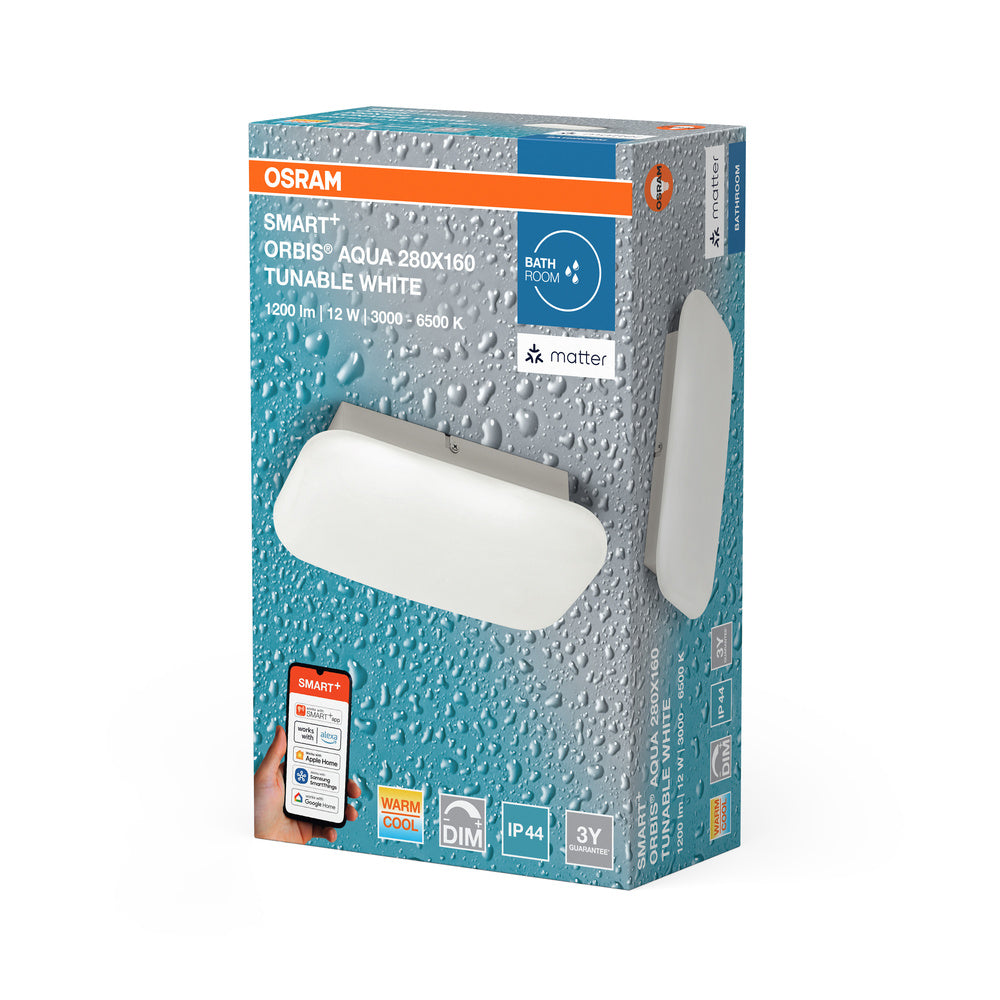 LED nástenné svietidlo 12W IP44 6500K 120° – nástenné LED svietidlo OSRAM