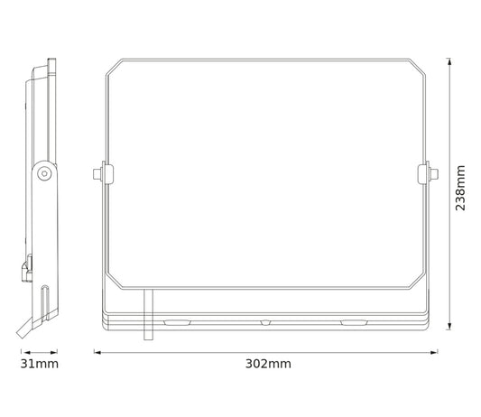LED reflektor 100W IP65 4000K 105° – vonkajšie LED svietidlo BELLALUX