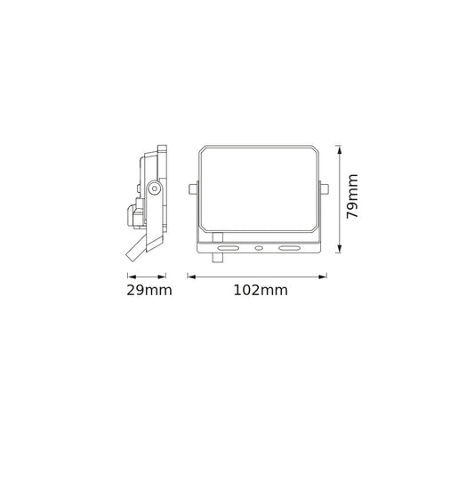LED reflektor 10W IP65 4000K 105° – vonkajšie LED svietidlo BELLALUX