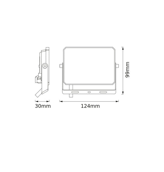 LED reflektor 20W IP65 3000K 105° – vonkajšie LED svietidlo BELLALUX
