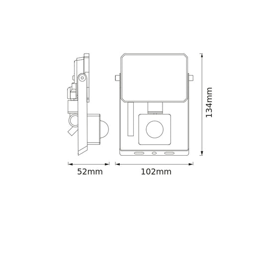 LED reflektor 10W IP65 4000K 105° – vonkajšie LED svietidlo BELLALUX
