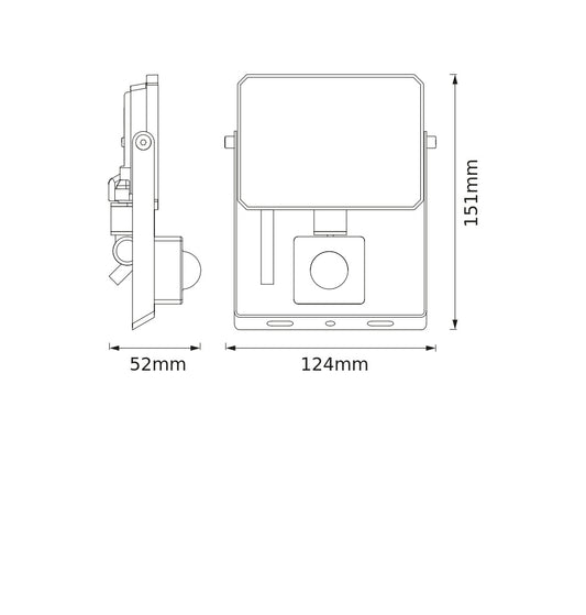 LED reflektor 20W IP65 3000K 105° – vonkajšie LED svietidlo BELLALUX