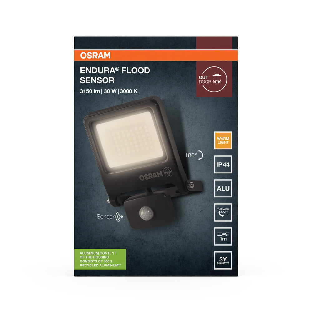LED reflektor 30W IP44 3000K 110° – vonkajšie LED svietidlo OSRAM