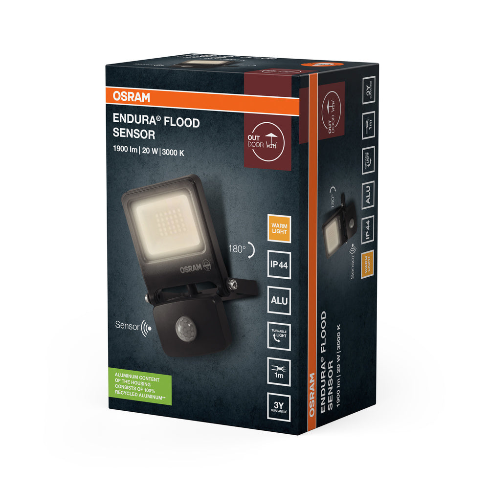 LED reflektor 20W IP44 3000K 110° – vonkajšie LED svietidlo OSRAM