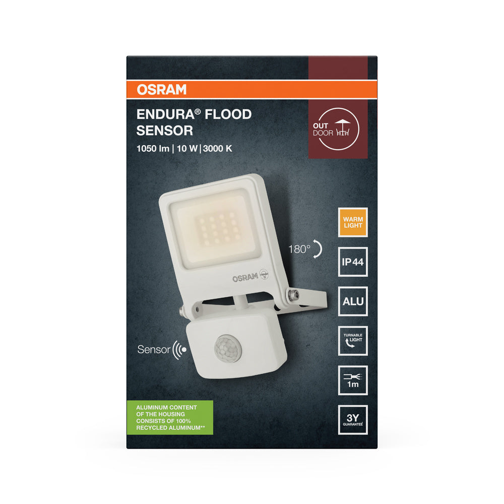 LED reflektor 10W IP44 3000K 110° – vonkajšie LED svietidlo OSRAM