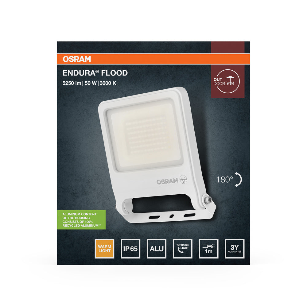 LED reflektor 50W IP65 3000K 110° – vonkajšie LED svietidlo OSRAM