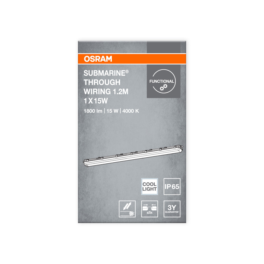 LED prachotesné svietidlo 15W IP65 4000K 140° – priemyselné prachotesné svietidlo OSRAM