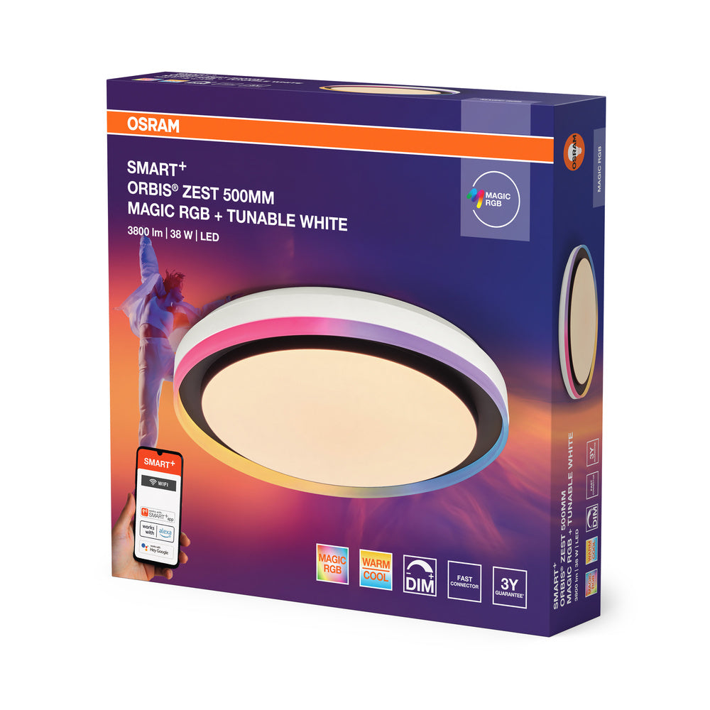 LED stropné svietidlo 38W IP20 6500K 120° – stropné LED svietidlo OSRAM