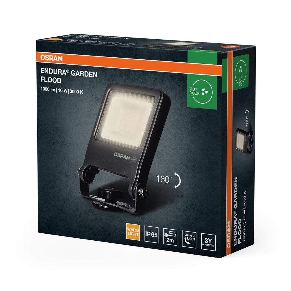 LED reflektor 10W IP65 3000K 110° – vonkajšie LED svietidlo OSRAM