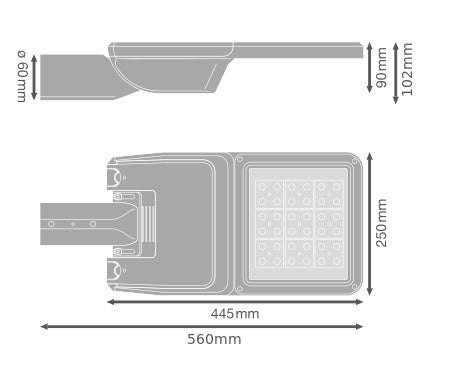 LED pouličné osvetlenie 36W IP66 3000K 55° – pouličné LED svietidlo LEDVANCE