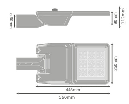 LED pouličné osvetlenie 36W IP66 4000K 50° – pouličné LED svietidlo LEDVANCE