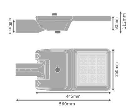 LED pouličné osvetlenie 52W IP66 4000K 70° – pouličné LED svietidlo LEDVANCE