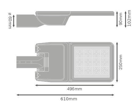 LED pouličné osvetlenie 90W IP66 4000K 135° – pouličné LED svietidlo LEDVANCE