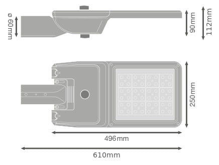 LED pouličné osvetlenie 90W IP66 4000K 150° – pouličné LED svietidlo LEDVANCE