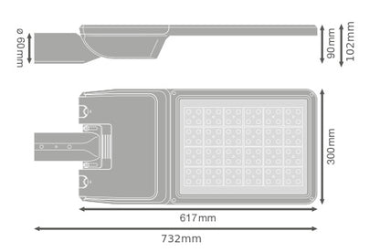 LED pouličné osvetlenie 115W IP66 4000K 55° – pouličné LED svietidlo LEDVANCE