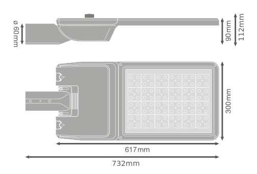 LED pouličné osvetlenie 164W IP66 4000K 70° – pouličné LED svietidlo LEDVANCE