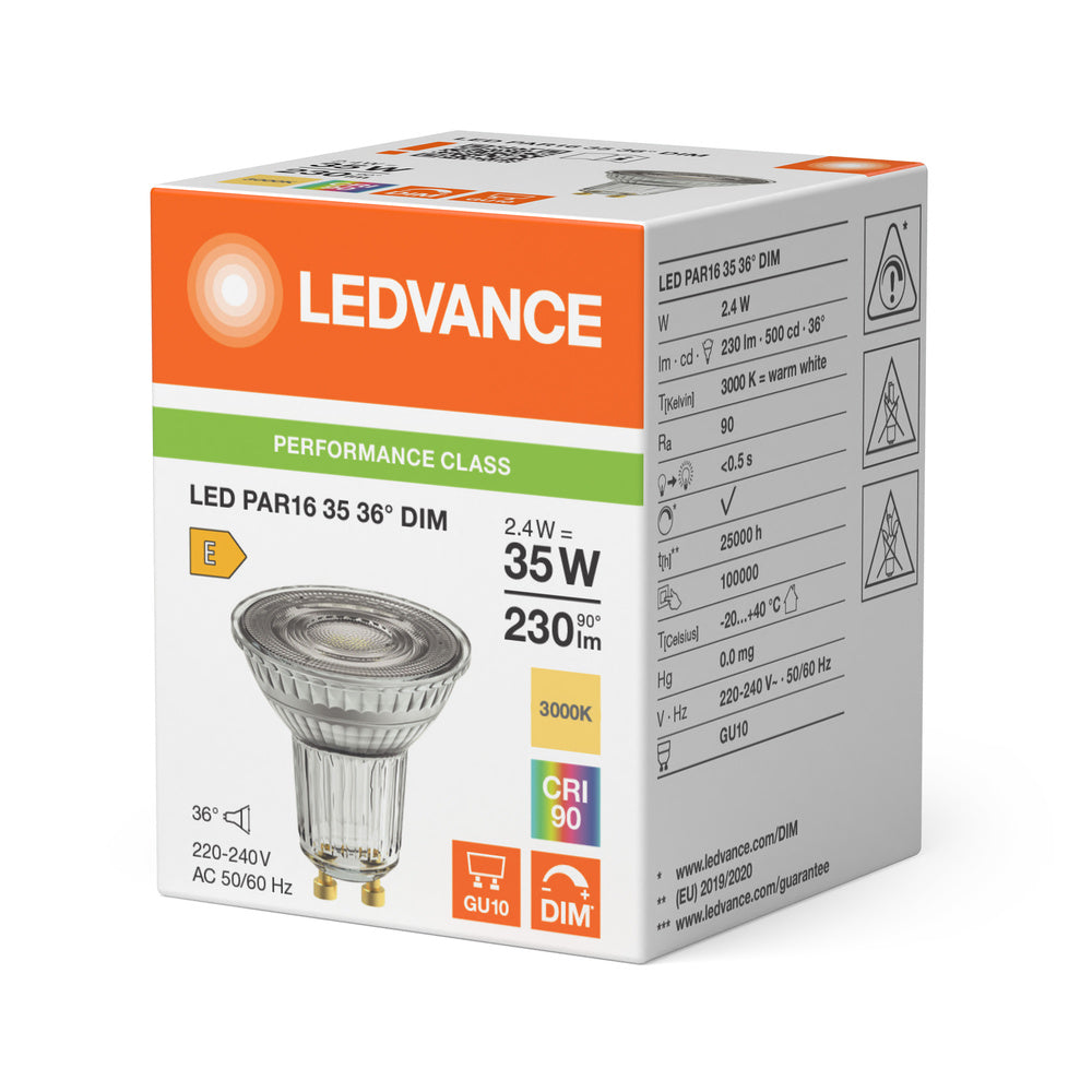 LED downlight 2.4W IP20 3000K 36° – zápustné LED svietidlo LEDVANCE