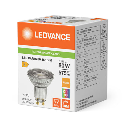 LED downlight 6.1W IP20 2700K 36° – zápustné LED svietidlo LEDVANCE