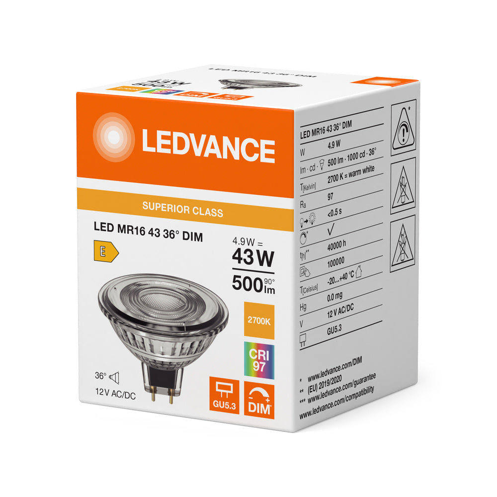 LED stropné svietidlo 4.9W IP20 2700K 36° – stropné LED svietidlo LEDVANCE