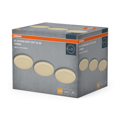 LED downlight 9W IP20 3000K 120° – zápustné LED svietidlo OSRAM