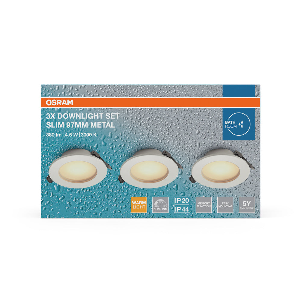 LED downlight 4.50W IP44 3000K 120° – zápustné LED svietidlo OSRAM