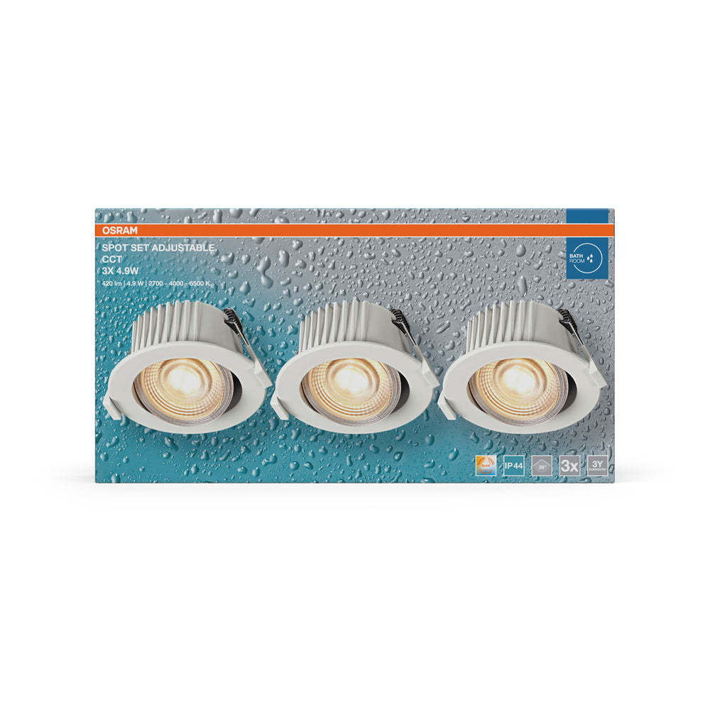 LED stropné svietidlo 4.90W IP44 2700K 36° – stropné LED svietidlo OSRAM