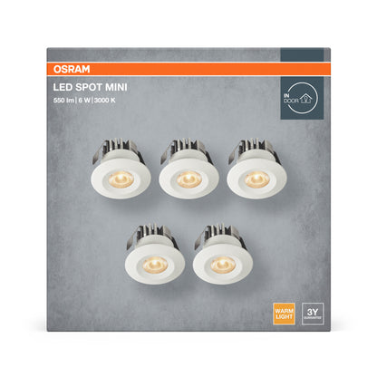 LED stropné svietidlo 6W IP44 3000K 20° – stropné LED svietidlo OSRAM