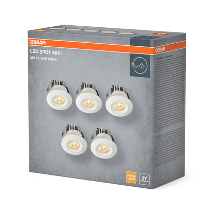 LED stropné svietidlo 6W IP44 3000K 20° – stropné LED svietidlo OSRAM