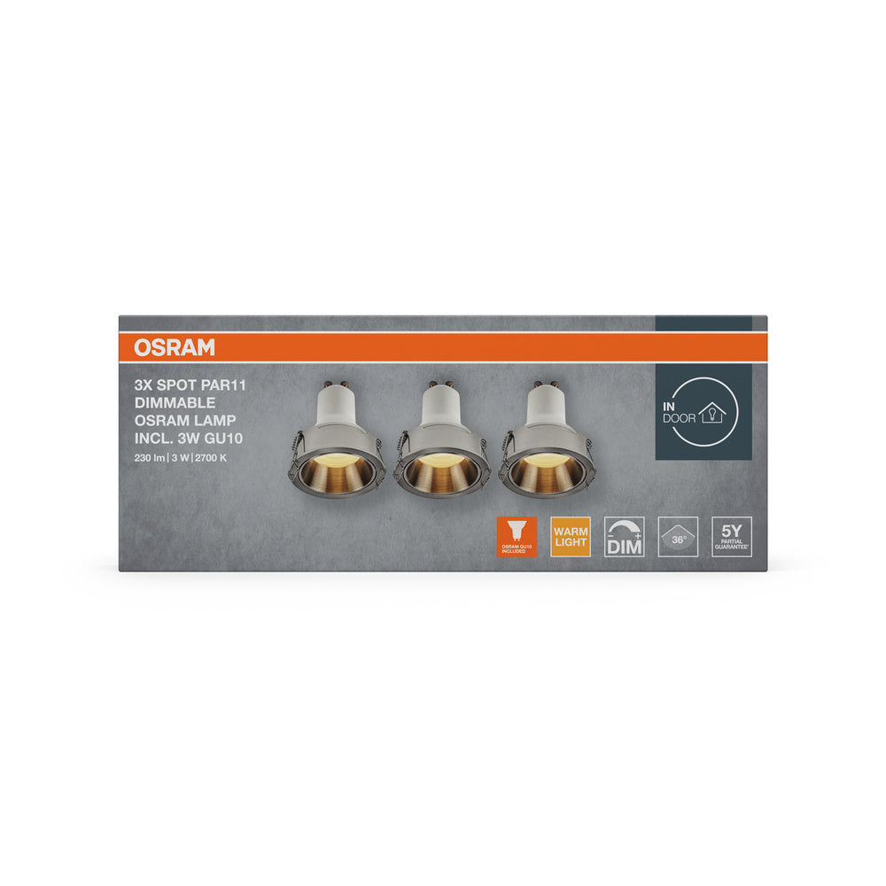 LED downlight 3W IP20 2700K 36° – zápustné LED svietidlo OSRAM