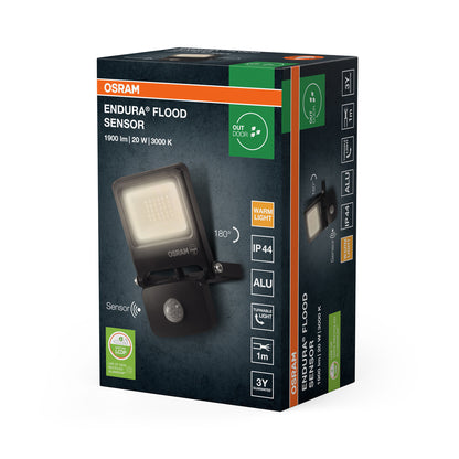 LED reflektor 20W IP44 3000K 110° – vonkajšie LED svietidlo OSRAM