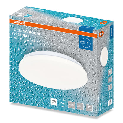 LED stropné svietidlo 12W IP44 4000K 120° – stropné LED svietidlo OSRAM