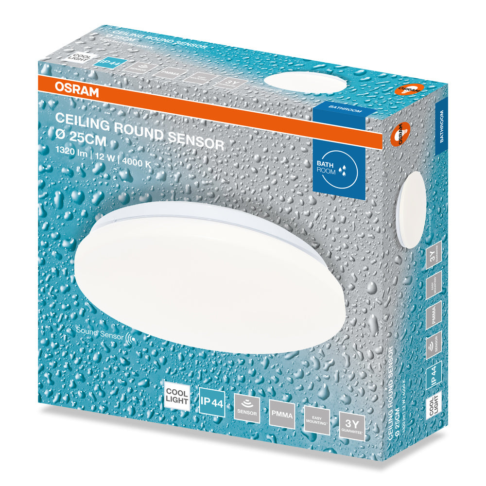 LED stropné svietidlo 12W IP44 4000K 120° – stropné LED svietidlo OSRAM