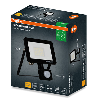 LED reflektor 20W IP65 3000K 105° – vonkajšie LED svietidlo OSRAM