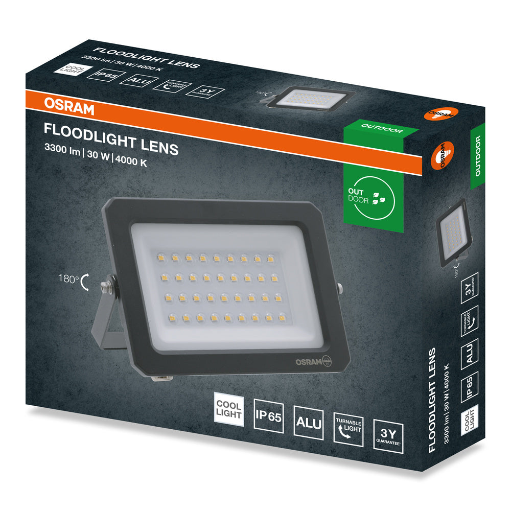 LED reflektor 30W IP65 4000K 110° – vonkajšie LED svietidlo OSRAM